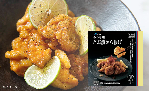 「みつせ鶏 どぶ漬から揚げ（レンジ調理）」280g