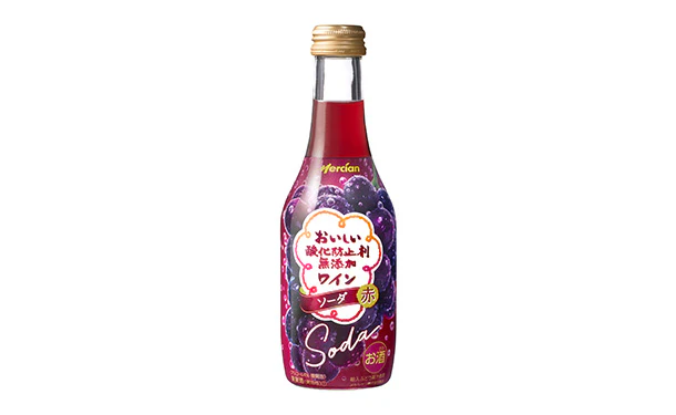 メルシャン「訳あり おいしい酸化防止剤（※）無添加ワイン ソーダ 赤」250ml