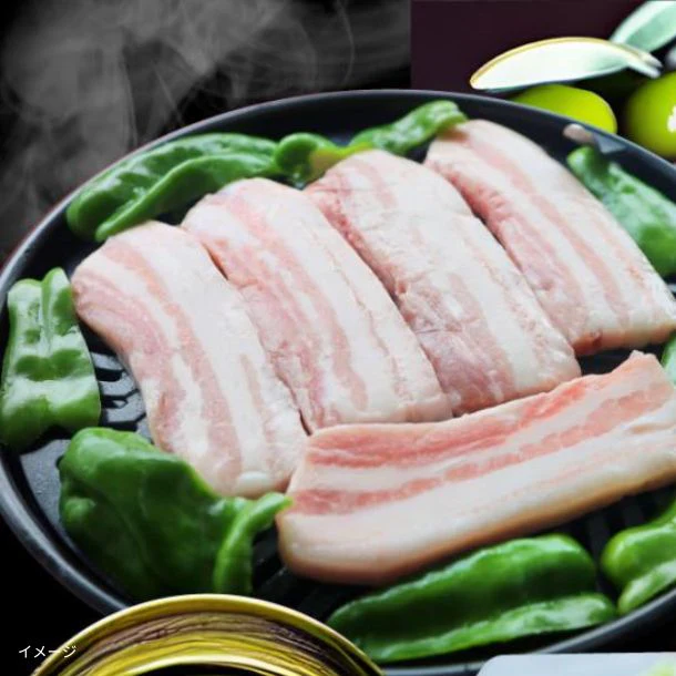 「オリーブ豚 バラ焼肉用」250g