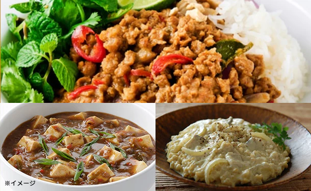 CHAYAマクロビ「麻婆豆腐の素＆ソイチーズリゾットの素＆ヴィ―ガンガパオ」各5個