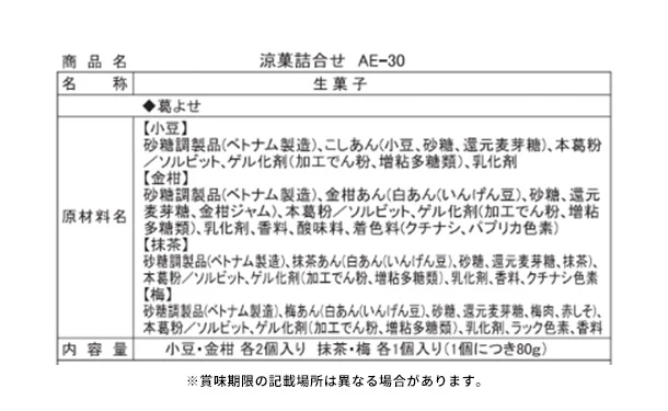 銀座鈴屋「涼菓詰合せ(AE-30)」 - Image 2