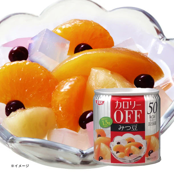 SSK「カロリーOFF フルーツみつ豆」185g
