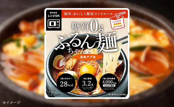 「糖質0gぷるんちゃん麺 海鮮チゲ味」200g