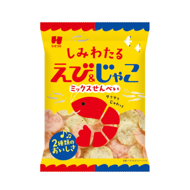 ひざつき「しみわたるえび&じゃこミックスせんべい」30g - Image 2