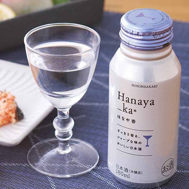 日本盛「はなや香 本醸造 ボトル缶」180ml