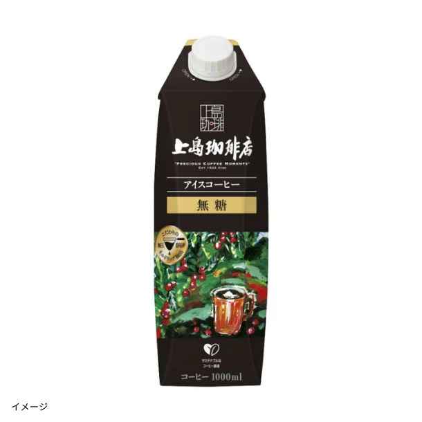 UCC「上島珈琲店 アイスコーヒー 無糖」1000ml