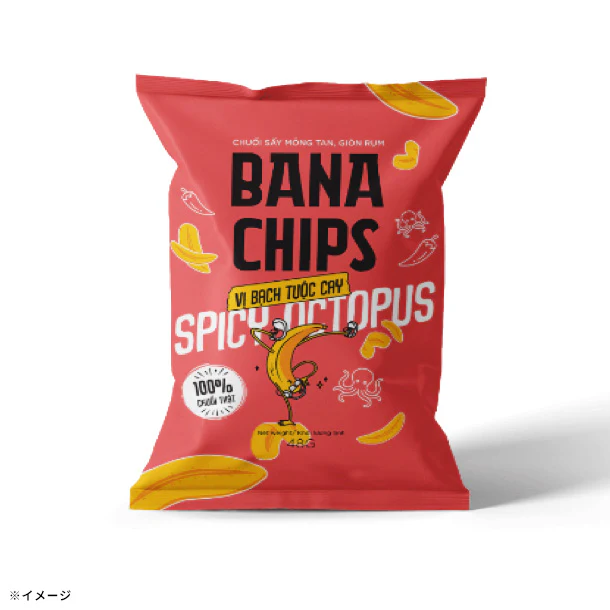 「BANA CHIPS(バナチップス) スパイシーオクトパス」48g