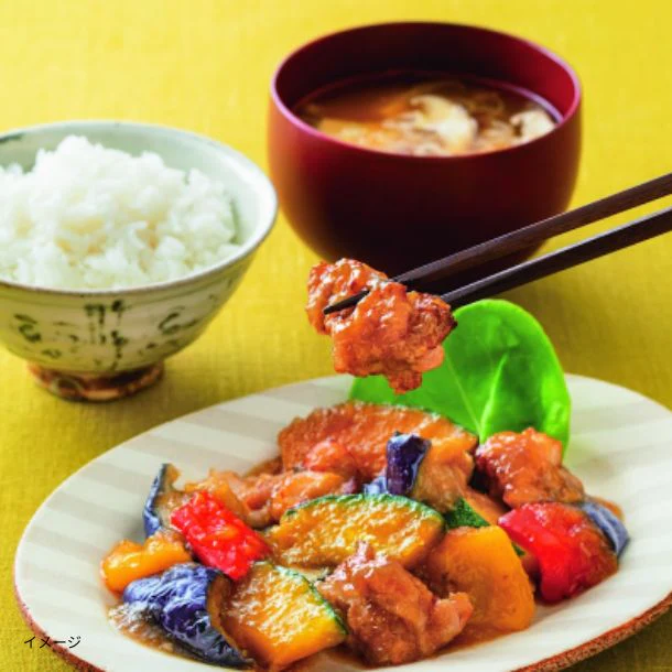 「レンジで簡単 鶏肉と彩り野菜のみぞれ和え」230g