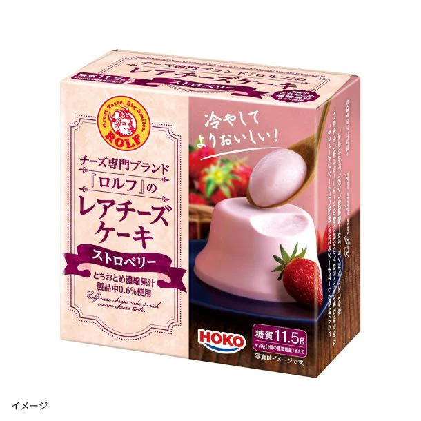 宝幸「ロルフ レアチーズケーキ(ストロベリー)」70g