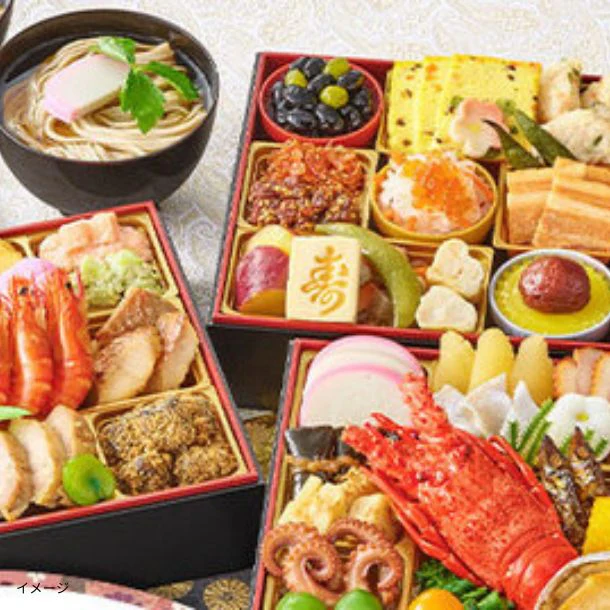 2026おせち「はり清監修 おせち雅 和三段重 生そば3食付」3～4人前