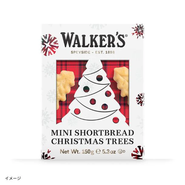 ウォーカー「ミニショートブレッド クリスマスツリー」150g