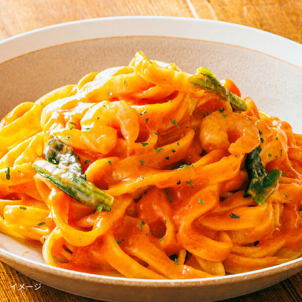 「もちもち生パスタの濃厚海老トマトクリーム」275g - Image 2